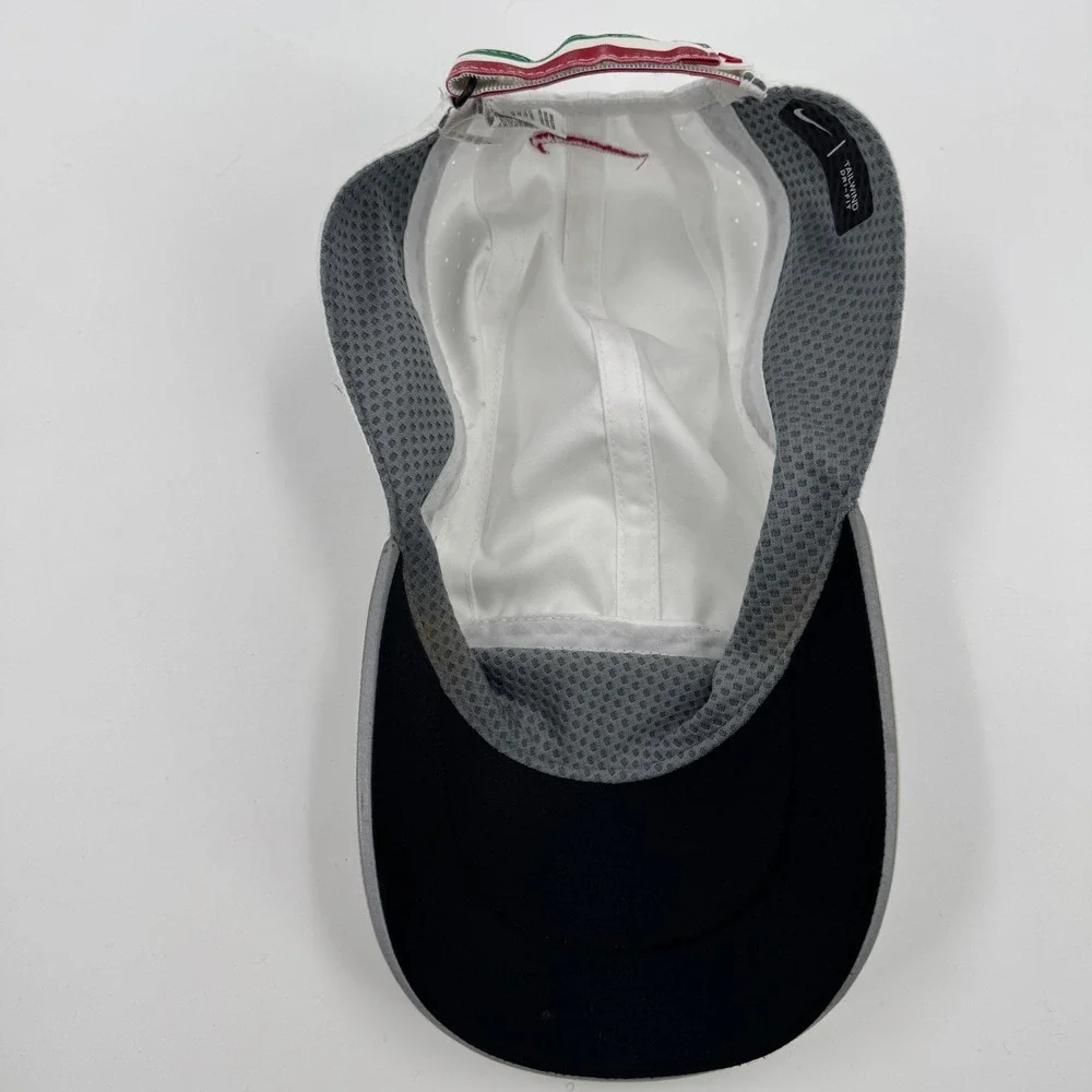 Nike Dri-Fit Tailwind 7 Panel Running Hat White Hook‎ & Loop AQ3624-100